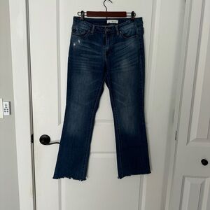 Kancan a size 29 Raw hem bootcut Straight jeans